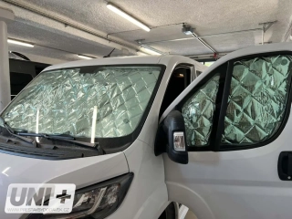 Termoclona oken Isoflex pro Fiat Ducato od 2015 - kabina řidiče - 3 díly